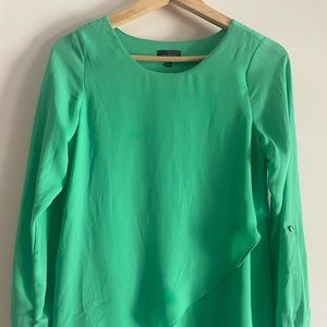The limited bright green long sleeved blouse